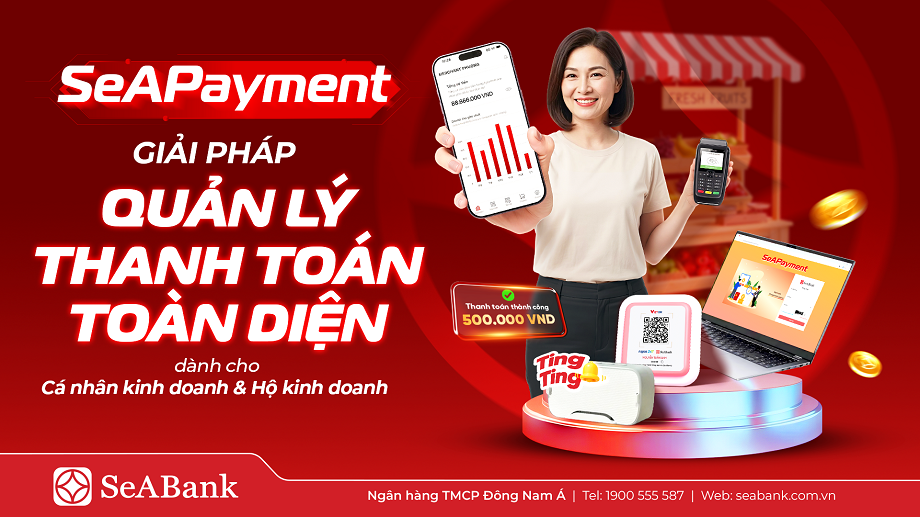SeABank ra mắt SeAPayment - Giúp chủ shop kiểm soát dòng tiền theo thời gian thực SeABank ra mắt SeAPayment - Giúp chủ shop kiểm soát dòng tiền theo thời gian thực