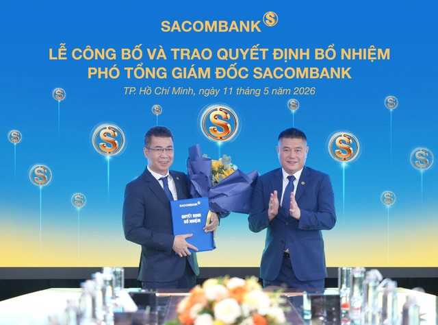 SACOMBANK (STB) bổ nhiệm 2 phó tổng giám đốc
