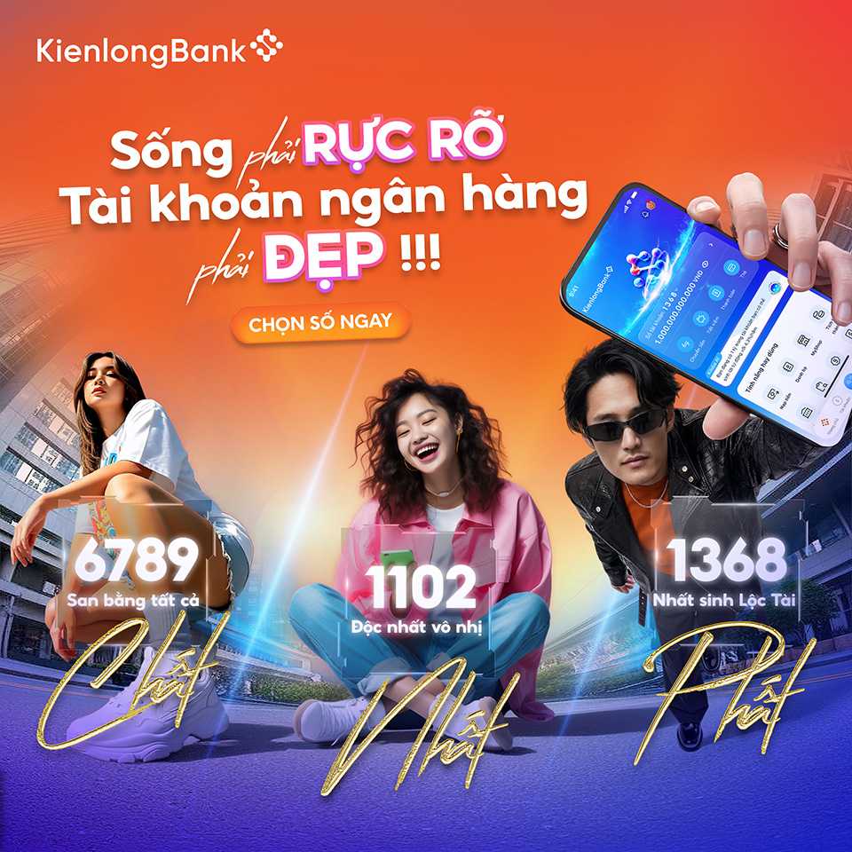 KienlongBank ra mắt tài khoản số đẹp, cá nhân hóa trải nghiệm ngân hàng số