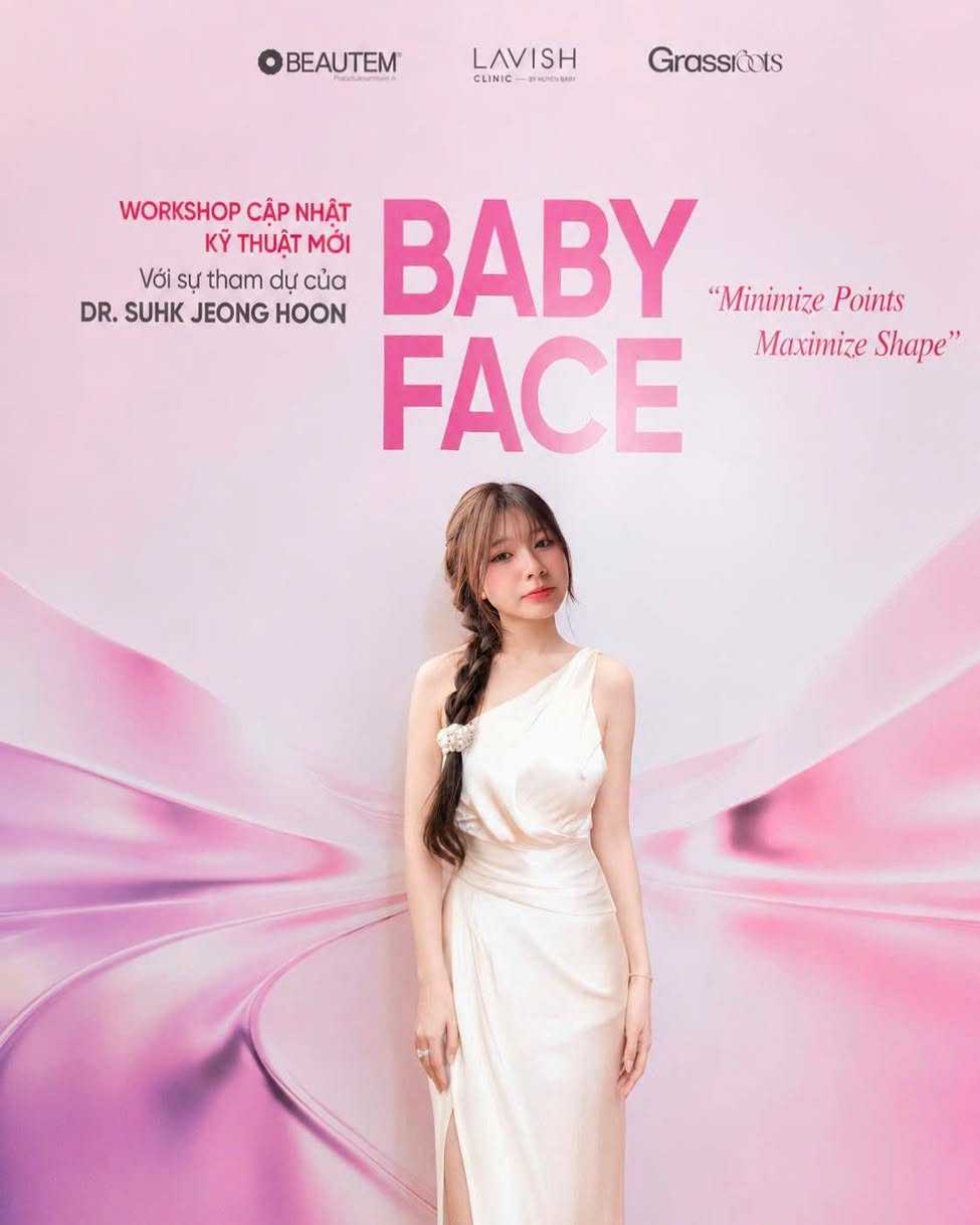 Hồ Quỳnh Hương khoe nhan sắc “tiên nữ”, sánh đôi cùng chuyên gia Hàn Quốc tại workshop của Lavish Clinic